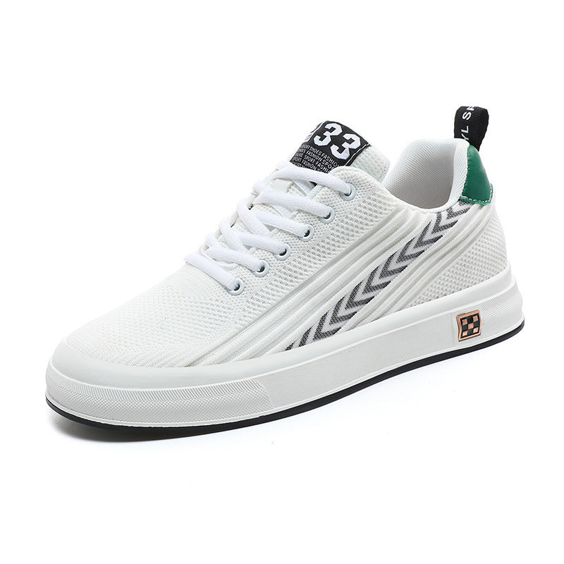 Flying Woven Skate Shoes Mesh Wear-resistant Sports Leisure Invisible Height Increasing Insole Men - Bellarte Enchanté Flying Woven Skate Shoes Mesh Wear-resistant Sports Leisure Invisible Height Increasing Insole Men